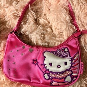 RARE VINTAGE Hello kitty Angel fairy retro shoulder baguette bag